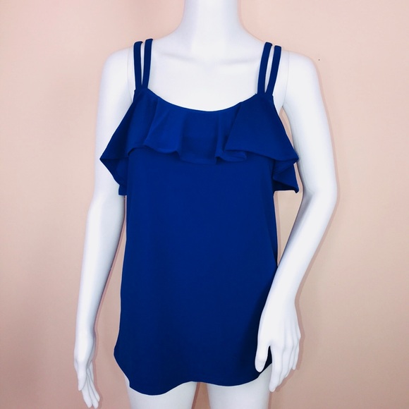 INC International Concepts Tops - INC International Concepts Ruffled Tank Top Small